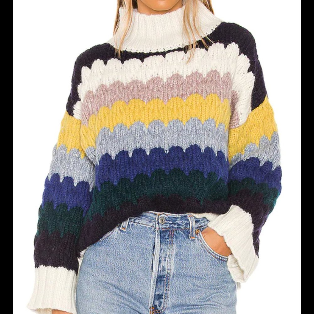 ELEVEN SIX Alpaca Mockneck Sweater